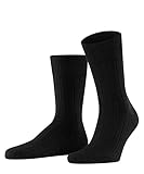 FALKE Herren Socken Teppich Im Schuh M So Wolle einfarbig 1 Paar, Schwarz Black 3000, 47-48