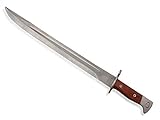 KOSxBO® XXL Bajonett Messer Länge 51 cm mit Holster für Jäger - Angler - Camper - Prepper - Messer Schwert mit Scheide - Sword - Hunting Knife - Jagd