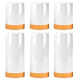 LIUZHUJ 6 Rollen Malerfolie mit Klebeband, 110 cm x 20 m und 55 cm x 20 m, Wasserdicht Malerkrepp mit Folie, Transparente Abklebeband mit Folie, für Heimwerkerarbeiten, Autolackierung