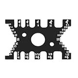 Bumdenuu Vorlage - Raummesser für Holzbearbeitung, Messkarte, Tiefenmessgerät aus Aluminiumlegierung für Schneider, Fräsbohrer A