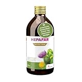 Leber Kur – 500 ml für 20 Tage – Mariendistel, Grüner Tee, Mangan, Löwenzahn & Artischocke – LeberTee – 80% Silymarin – Hepafar Drink Sensilab