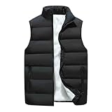 callmo Angebote Des Tages Heute Steppweste Herren Daunenweste Herren äRmellose Weste Herren Herren Winter Weste Leichte Daunenweste mit Stehkragen Warm Gepolsterte Ärmellose Jacke Outdoor Sport Weste