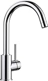 BLANCO MIDA | Küchenarmatur in chrom | Hochdruck | Rückflussverhinderer | Keramik Kartusche | Gesicherte Wasserqualität & wassersparend | [10,6x18,5x32,7 cm]