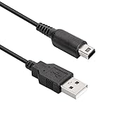 Coomoors 3DS Ladekabel, 3DS Ladegerät, USB Ladekabel Power Ladekabel für DSi, DSi XL, 3DS, 3DS XL, Schwarz Ladegerät, 1.2 m (3.9ft) USB Ladegerät Netzkabel