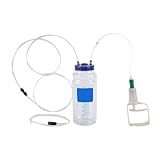 Abaodam Manuelle Vakuumpumpe Ölabsaugpumpe 2L Motorölwechsel Satz mit PU Schlauch Unterdruckverriegelung für Auto Wartung