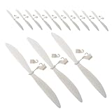 Beaupretty 20 Stück Flugzeugpropeller Quadcopter Propeller Ersatz Drohnenblätter Propeller 2 Blatt Mini Flugzeug