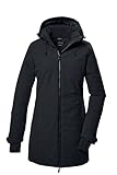 killtec Damen Funktionsparka/Parka mit Kapuze KOW 307 WMN PRK, schwarz, 38, 41821-000