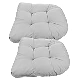 UPKOCH 2 Stück Outdoor Sitzkissen Gartenstuhlauflage Ergonomisch Gepolstert Tragbar für Terrasse Balkon und Auto Sitzkomfort