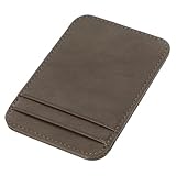 CALLARON PU Kartenetui Leicht und Robust Multifunktionaler Vertikaler Kartenhalter mit Mehreren Fächern Tragbar für Reisepass Ausweis Kreditkarten für Reisen Schule und Business