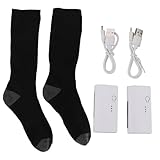 Elektrisch beheizte Socken, 3-Gang-Einstellung, waschbare Heizsocken, warme Wintersocken für Camping, Skifahren, Wandern, Outdoor, Radfahren, Jagd, Angeln, Warmer Winter