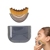 dinghaole Lymphdrainage-Massagegerät für Gesicht & Körper - Tragbare Gesichtslymphbürste für Kieferkonturierung, Müdigkeitslinderung, Trockenbürsten - Inklusive Reiseetui