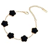 Fünf Armbänder, Gliederarmbänder, vier Armbänder, Geburtstagsgeschenk, Armband, Schmuck, Geschenke, trendig, für Damen, Lederuhr für Damen, 11, Edelstahl, Kein Edelstein