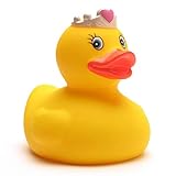 Badeente Prinzessin I Princess Quietscheente I L: 7,5 cm I inkl. Gummienten-Schlüsselanhänger im Set I Spielzeug für Babies und Kinder I Badespielzeug für die Badewanne