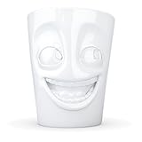 FIFTYEIGHT PRODUCTS / Tassen / Henkelbecher „Witzig' (Porzellan, 350ml, weiß, Made in Germany)