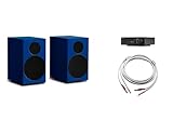 Tone Stereo Set S – Bundle: Tone Amp S + Tone Speaker S + Tone Speaker Cable – 2×40 W, Bluetooth AptX HD, Bassreflex, Handmade in Europe (Blau)
