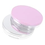 BAZEITFLOW 2 Stück Leere Puderdose mit Spiegel und Quaste Nachfüllbare Kompakte Puderbox für Reise und Makeup aufbewahrung Tragbarer Schminkbehälter für Losen Puder Unterwegs