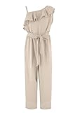 8817 Lässiger Langarmshirt für Mädchen, beige, 8 Jahre