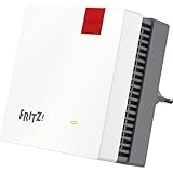 FRITZ!Repeater 1200 AX (Wi-Fi 6 Repeater mit Zwei Funkeinheiten: 5 GHz-Band (bis zu 2.400 MBit/s), 2,4 GHz-Band (bis zu 600 MBit/s), deutschsprachige Version)