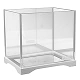 Toddmomy Kleines Fischbecken Luft Kühlung Kleine Aquariumvase Stapelbarer Würfeltank Kleine Fischschüssel Für Fisch Aquarium-Set Multi Aquarienlicht Zubehör Für Aquarien Glas Transparent