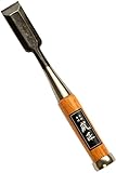 RANSHOU Japanischer Meißel, 24 mm, Oire Nomi, hochwertiger Holzmeißel für Holzbearbeitung, Griff aus japanischer roter Eiche, hergestellt in Japan