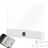 Yulokdwi Smart LED Book Light, 3 Lichtfarben Dimmbares LED Buchlampe Mit Timer, Panel Book Light,Wiederaufladbare Buch Leselampe,Zum Lesen Im Bett Bei Nacht
