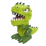 Veeteah Dinosaurier-Spiel mit Zähnen,Dinosaurier-Zahnarzt-Spiel - Cartoon-Zahnarzt-Beißfinger-Spiele, Tischbrett, kniffliges Spiel - Funny Toys Push Tooth Down Spiel mit Ton und Licht für