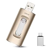 USB-Flash-Laufwerk 256 GB für Handy, Foto-Stick für Pad, Backup-Laufwerk, Smartphone-Speicherstick, USB-Schnellspeicher, Fotostick, Handy-Speicherstick für iPad/iPhone/Computer, Bildhalter, tragbar