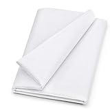 Wamkon 100 x 200 cm breit Bügelvlies, Weiß aufbügelbare Vlies Einlagestoff in mittlerer Stärke (50g/m²) Fusible Interfacing, zum Nähen, Quilten, Basteln, Schneidern