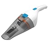 BLACK+DECKER Akku-Handstaubsauger Dustbuster (3.6V Lithium, Handsauger beutellos + kabellos, breite Saugöffnung, Abnehmbarer Staubfangbehälter, inkl. Ladekabel) NVC115JL, 325 ml, Weiß