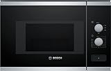 Bosch BFL520MS0 Einbau-Mikrowelle, Kombigerät, 20 l, 800 W, Schwarz, Edelstahl