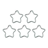 5 Stück Karabinerhaken Aus Aluminiumlegierung Karabinerhaken Schlüsselanhänger Haken Clips Karabinerhaken Mit Federschnappverschluss Sternförmiger Karabiner