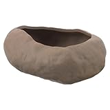 BESPORTBLE Keramik Kaktus Blumentopf ohne Ablaufloch Künstlicher Sukkulenten Pflanzkübel in Steinoptik Verschleißfest Stilvoller Desktop Übertopf für Innenraumdekoration