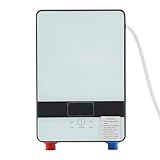 Elektrischer Durchlauferhitzer 6500W, Instant Warmwassergerät mit LED-Display & Handbrause, Untertisch Warmwasserbereiter für Küche/Bad, 30-55°C Konstanttemperatur, Kompakt 18.6cm Breit (220V)