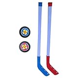 Generisch Eishockeyschläger-Set,Street Hockey Schläger und Pucks Set - Jugend-Hockey-Trainingsgeräte, perfektes Hockey-Starter-Set, Geburtstagsgeschenke für und Mädchen