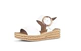 Gabor Damen Plateausandalen | Frauen Sandalen | Best Fitting | Strandschuhe | Plateausandaletten | Dicke Sohle | bequem | Latte (Natur) | 41 EU - 7.5 UK