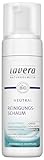 lavera Neutral Reinigungsschaum - Bio Nachtkerze - Sanfte Gesichtsreinigung - empfindliche Haut - Neurodermitis - Medizinische Hautpflege - vegan - Bio Pflanzenwirkstoffe - Naturkosmetik - 150 ml