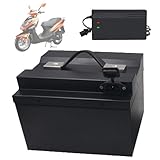SSCYHT Herausnehmbarer Akku 48 V 15 Ah 25 Ah 13 Ah Lithiumbatterie 60 V 20 Ah Rollerbatterien 36 V 10 Ah 30 Ah Motorradbatterien mit Ladegerät und Dichtungsabdeckung,36v15ah