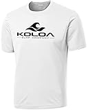 Koloa Surf Custom Graphic Heavy Weight Cotton T-Shirts in Regular, Big and Tall, Weiß/Schwarz Logo, XL