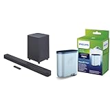 JBL Bar 500 – Kompakte 5.1-Kanal-Soundbar für Heimkino Sound-System & Philips AquaClean Kalk- und Wasserfilter für Espressomaschine, Kein Entkalken bis 5000 Tassen, Einzelpack