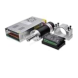 CNC-Spindelmotor-Kit, Bürstenloser 500-W-Spindelmotor ER11-Gleichstrommotor for CNC-Fräsen mit Netzteiltreiber 55-mm-Klemmhalterung ER11-Spannzangen für CNC-Fräsmaschine(Kit2)