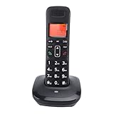 Schnurloses Telefon, Großes Display mit Orangefarbener Hintergrundbeleuchtung, Große Tasten, Anrufer-ID, Anklopfen, Anrufsperre, Vollduplex-Freisprecheinrichtung, ECO-Modus, 300
