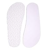 Langlauf Schuhbedarf EVA Schuhsohlen zur Reparatur von Birken stock Schuhen und Freizeitschuhen - Leichtporo - haltbar - rutschfest - leicht zu verarbeiten (Weiß)