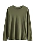 NEXT Rundhalsshirt – Regular Fit Grün Khaki XL