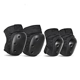 Motorrad-Knie-Ellenbogenschutz-Set Motorrad-Fahrschutzausrüstung, Knie- und Ellenbogenschoner, vierteilig, Anti-Fall-Knieschoner, komplettes Set, Rollschuhausrüstung, Reisen von Motorrad(L)