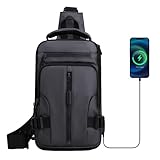 Sghtil Umhängetasche für Reisen | Tragbare Diebstahltasche, Business-Rucksack für Schulter, für Reisen, Camping, Wandern, Fitnessstudio, Alltag, Arbeitsplatz, Shuttle, Sport, Business, Freizeit