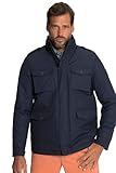 JP 1880 Herren Fieldjacket gefüttert, Ultraleicht Jacke, Mattes Nachtblau, XL