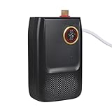 5500W Elektrischr Mini Durchlauferhitzer, Wandmontiert Wassererhitzer 30~55℃ Water Heater mit Touchscreen und LED-Anzeige für Dusche, Badezimmer, Küche (Schwarz)