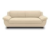 DOMO. collection Sofa Panama, 3-Sitzer, 3er Couch, Garnitur, 3-2-1 Sofa, 91 x 207 x 80 cm (BxTxH), beige