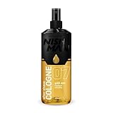 NISHMAN Aftershave Cologne 07 - Gold One 400ml – Erfrischende Aftershave Sprüh-Lotion für Herren – Duft von Roter Mandarine, Minze, Rosmarinöl, Zimt – Herren Aftershave Kölnisch Wasser