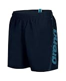 Arena Jungen Fundamentals Logo Jr Boxer Swim Trunks, Navy-Turquoise, 152 EU